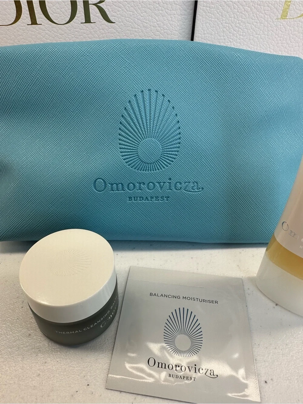 Omorovicza Budapest Travel Skincare set with cosmetic bag NWT